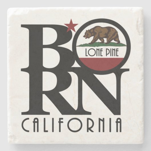 BORN Lone Pine California Stenen Onderzetter (Voorkant)
