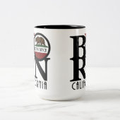 BORN Long Beach CA 15oz Two-Tone Coffee Mok (Center)