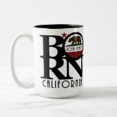 BORN Long Beach CA 15oz Two-Tone Coffee Mok (Links)