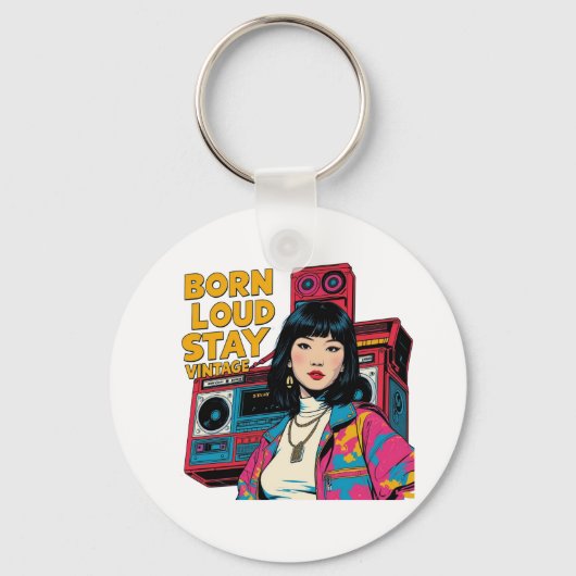 Born Loud Blijf Sleutelhanger (Achterkant)