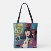 Born Loud Blijf Tote Bag (Achterkant)