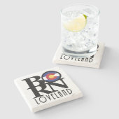 BORN Loveland Colorado Stenen Onderzetter (Zijkant)