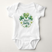 Born Lucky for Clover-Covered Cuties Romper (Voorkant)