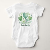 Born Lucky for Clover-Covered Cuties Romper (Achterkant)