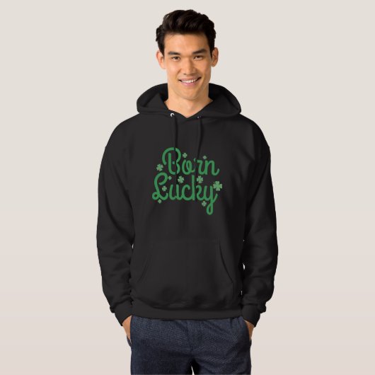 Born Lucky Hoodie (Voorkant volledig)