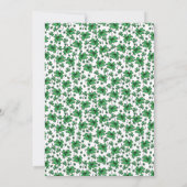 Born Lucky Little Saint Patrick Rabbit Baby shower Kaart (Achterkant)