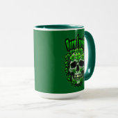 Born Lucky Skull St Patrick’s Day - caneca Mok (Voorkant rechts)