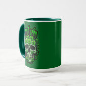 Born Lucky Skull St Patrick’s Day - caneca Mok (Voorkant links)