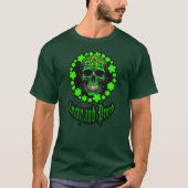 Born Lucky Skull St Patrick’s Day Shirt – camiseta (Voorkant)