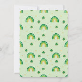 Born Lucky St. Patrick’s Day Birthday Invitation Kaart (Achterkant)