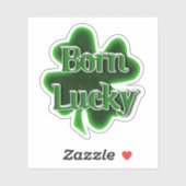 Born Lucky St. Patrick's Day Sticker (Vel)