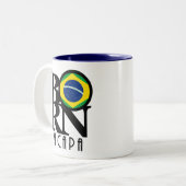 BORN Macapa 11oz Tweekleurige Koffiemok (Voorkant links)