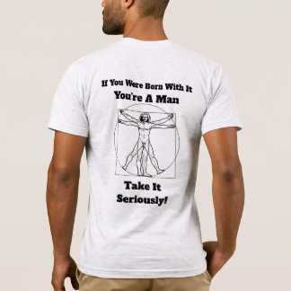 Born Male pakt het serieus Mannen T-Shirt Grey