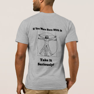 Born Male pakt het serieus Mannen T-Shirt Grey