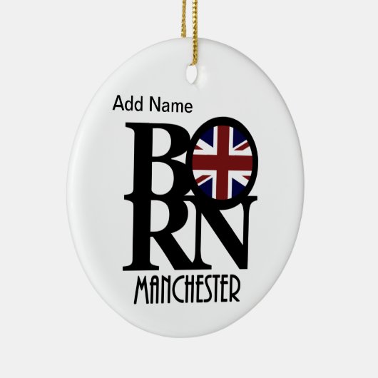 BORN Manchester England Keramisch Ornament (Rechts)