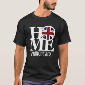 BORN Manchester England (witte tekst) T-shirt (Voorkant)