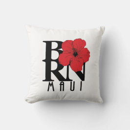 BORN Maui Red Hibiscus Kussen