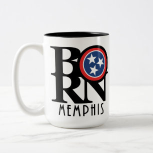 BORN Memphis Tennessee 15oz Tweekleurige Koffiemok