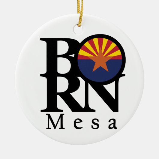 BORN Mesa Arizona Keramisch Ornament (Voorkant)