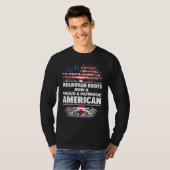 Born Moldovan Moldova American USA Citizenship T-shirt (Voorkant volledig)