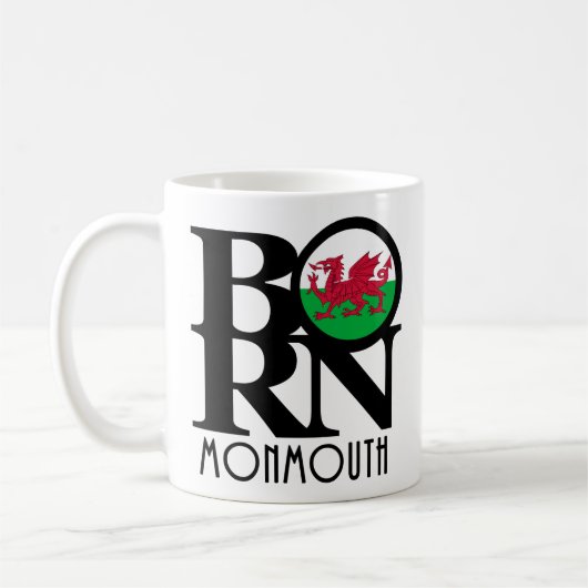 BORN Monmouth Wales 11oz Koffiemok (Links)