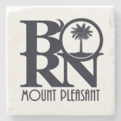 BORN Mount Pleasant SC Stenen Onderzetter (Voorkant)