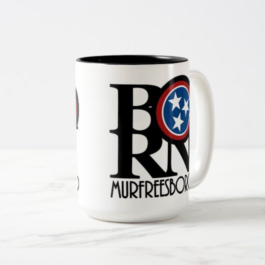 BORN Murfreesboro, Tennessee 15oz Coffee Mok (Voorkant rechts)