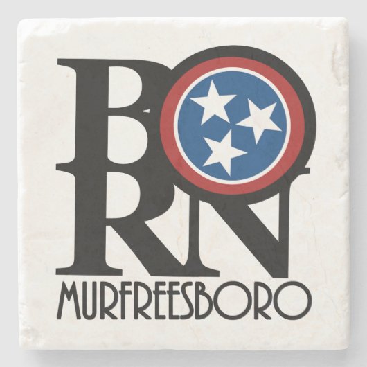 BORN Murfreesboro, Tennessee Stenen Onderzetter (Voorkant)