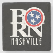 BORN Nashville Tennessee Stenen Onderzetter (Voorkant)