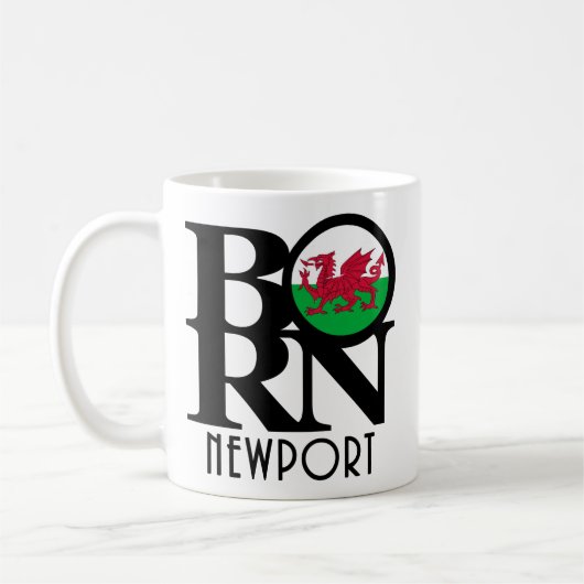 BORN Newport Wales 11oz Koffiemok (Links)