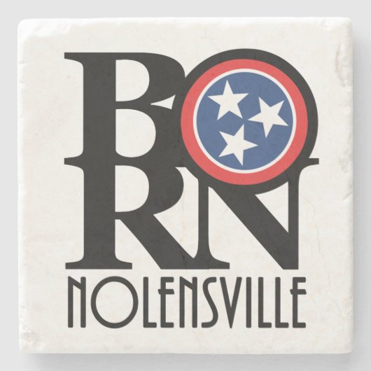 BORN Nolensville TN Stenen Onderzetter (Voorkant)