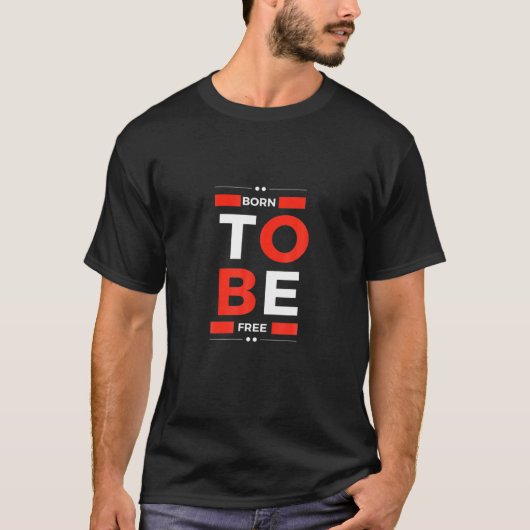 Born O Be Free T-shirt (Voorkant)