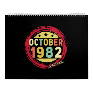 Born October 1982 Vintage Gift Kalender
