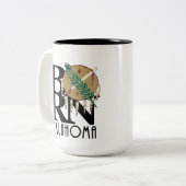BORN Oklahoma 15oz Tweekleurige Koffiemok (Voorkant links)