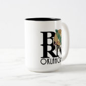 BORN Oklahoma 15oz Tweekleurige Koffiemok (Voorkant rechts)