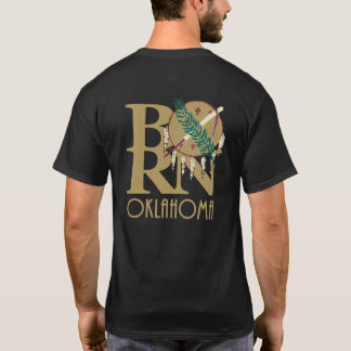 BORN Oklahoma (bedrukt goud) T-shirt