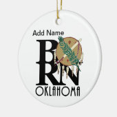 BORN Oklahoma  Keramisch Ornament (Links)