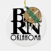 BORN Oklahoma  Keramisch Ornament (Achterkant)