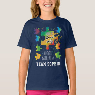 Born om Autisme uit te roeien Puzzels T-shirt