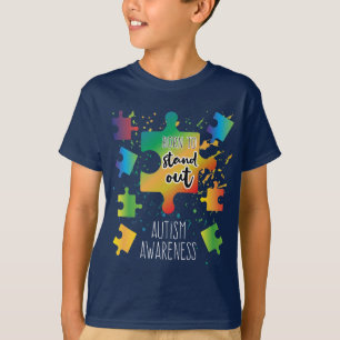 Born om Autisme uit te roeien Puzzels T-shirt