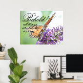 Born Opnieuw Butterfly Poster (Thuiskantoor)