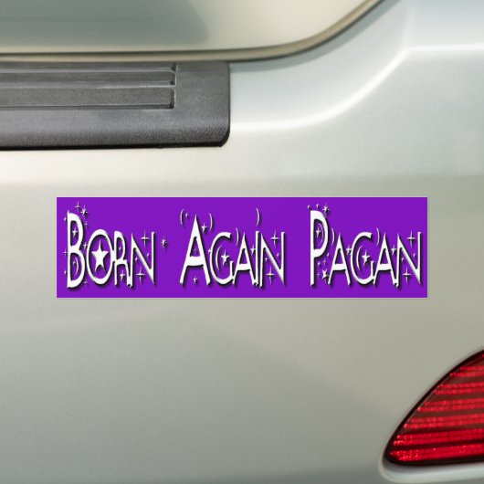 Born Opnieuw Pagan Bumpersticker (Op auto)