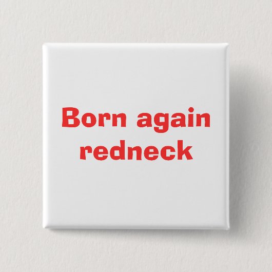 Born opnieuw rohnek vierkante button 5,1 cm (Voorkant)