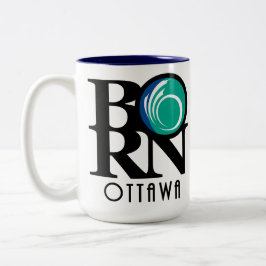 BORN Ottawa 15oz (stadsvlag) Tweekleurige Koffiemok