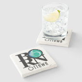 BORN Ottawa Stenen Onderzetter (Zijkant)