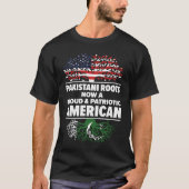 Born Pakistani Pakistan American USA Citizenship T-shirt (Voorkant)
