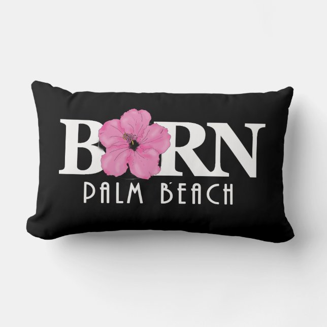 BORN Palm Beach Florida Pink Kussen (Voorkant)