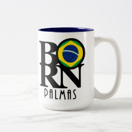 BORN Palmas 11oz Tweekleurige Koffiemok