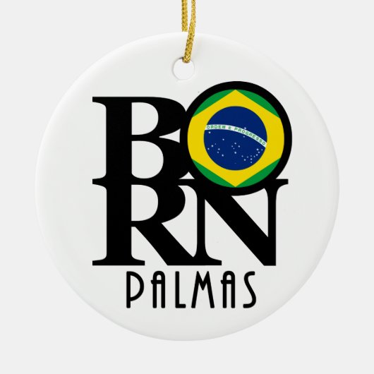 BORN Palmas Keramisch Ornament (Voorkant)