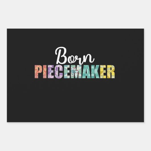 Born Piecemaker Funny Quilting Fabric Crochet Inpakpapier Vel (Voorkant)
